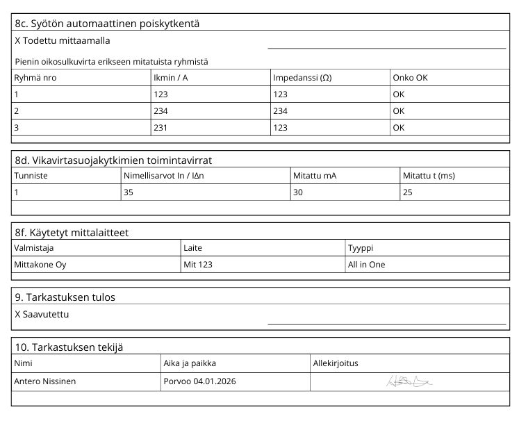Asentajan p&ouml;yt&auml;kirja: perustiedot ja kohde